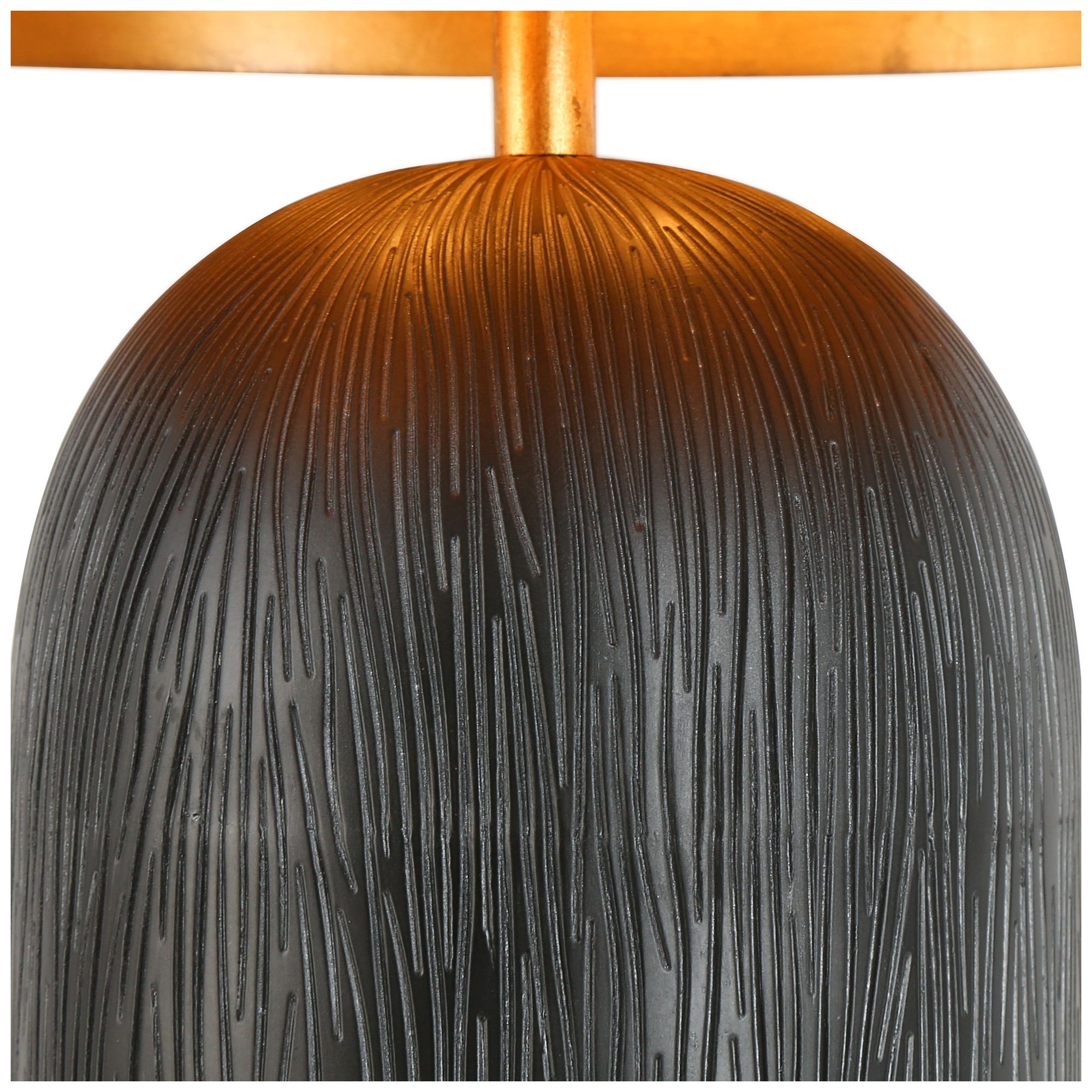 Image 5 Home Angel Hecatonimos 25 1/2" Black with Gold Dome Modern Table Lamp more views