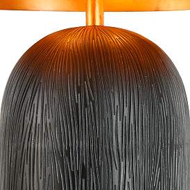 Image5 of Home Anglel Hecatonimos 25 1/2" Black with Gold Dome Modern Table Lamp more views