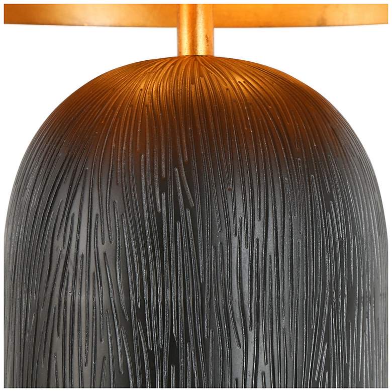Image 5 Home Anglel Hecatonimos 25 1/2" Black with Gold Dome Modern Table Lamp more views
