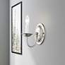 Thumbnail1 of Home Basics 1 Light Brushed Nickel Arm Wall Sconce
