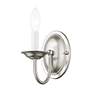 Thumbnail4 of Home Basics 1 Light Brushed Nickel Arm Wall Sconce more views