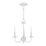 3_Home Basics 14-in 3-Light White Candle Chandelier more views