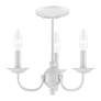 6_Home Basics 14-in 3-Light White Candle Chandelier more views
