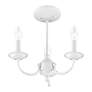 7_Home Basics 14-in 3-Light White Candle Chandelier more views
