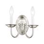 Thumbnail4 of Home Basics 2 Light Brushed Nickel Arm Wall Sconce more views