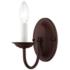 Home Basics 9 1/4" High Bronze Wall Sconce