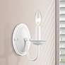Thumbnail1 of Home Basics 9 1/4" High White Wall Sconce
