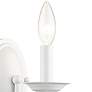 Thumbnail3 of Home Basics 9 1/4" High White Wall Sconce more views