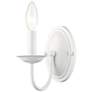 Thumbnail4 of Home Basics 9 1/4" High White Wall Sconce more views
