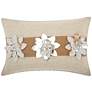 Home for The Holiday 3 Met Pointsettia 18" x 12" Pillow