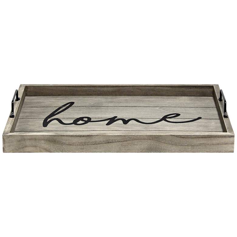 Image 2 Home inch Decorative Wood Serving Tray