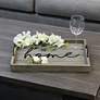 Home" Decorative Wood Serving Tray