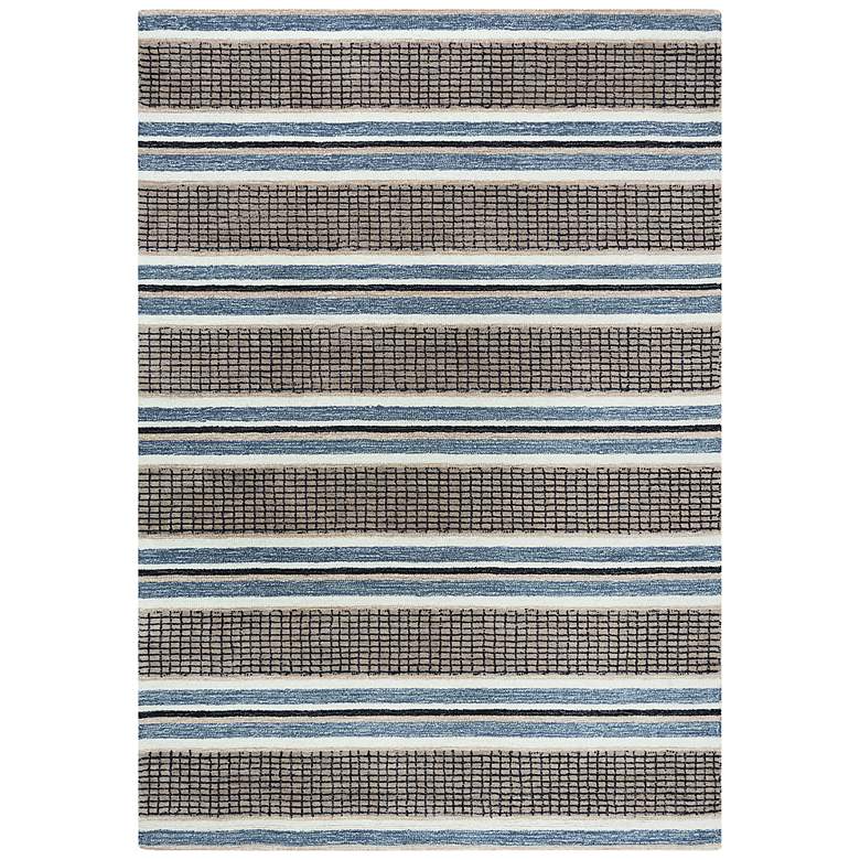 Image 2 Home KNA897 5&#39;x7&#39;6 inch Brown and Gray Rectangular Area Rug