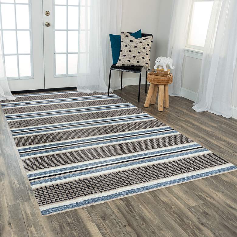 Image 1 Home KNA897 5'x7'6" Brown and Gray Rectangular Area Rug