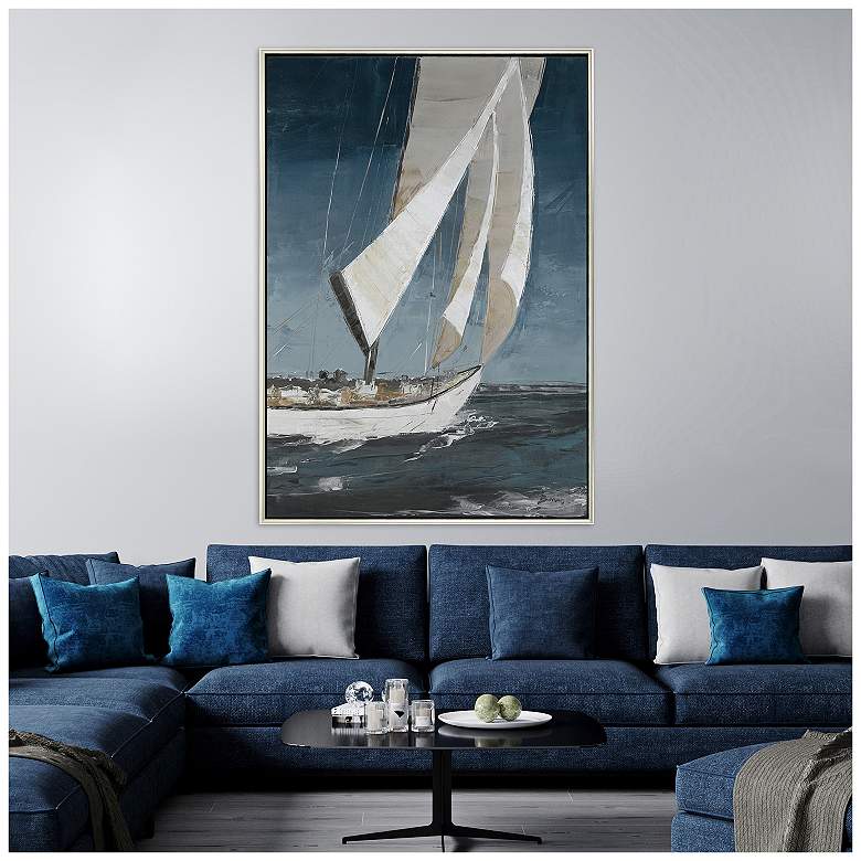 Image 4 Home Run 52"W x 74"H Coastal Canvas more views