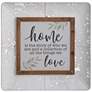 Home Story 24" Square Tray Metal Framed Wall Art