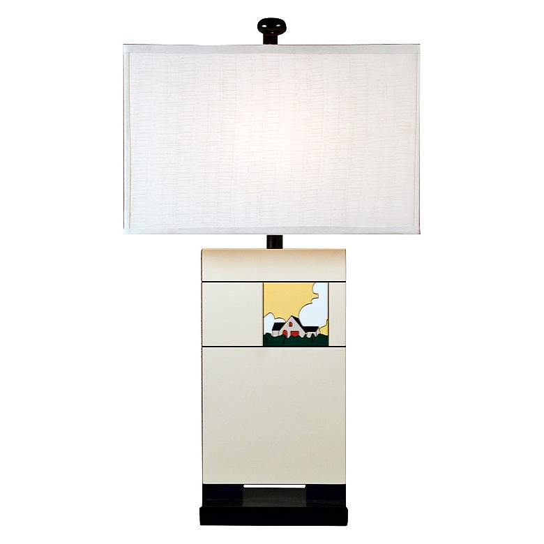 Image 1 Home Sweet Home Off-White Modern Table Lamp