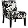 HomeBelle Cowhide Print Accent Chair