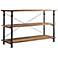HomeBelle Wagner Natural Pine TV Stand