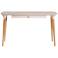 HomeDock 53 1/4" Wide Off-White and Cinnamon Office Desk