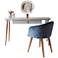 HomeDock Kari 53 1/4"W Off-White Blue Table and Chair Set