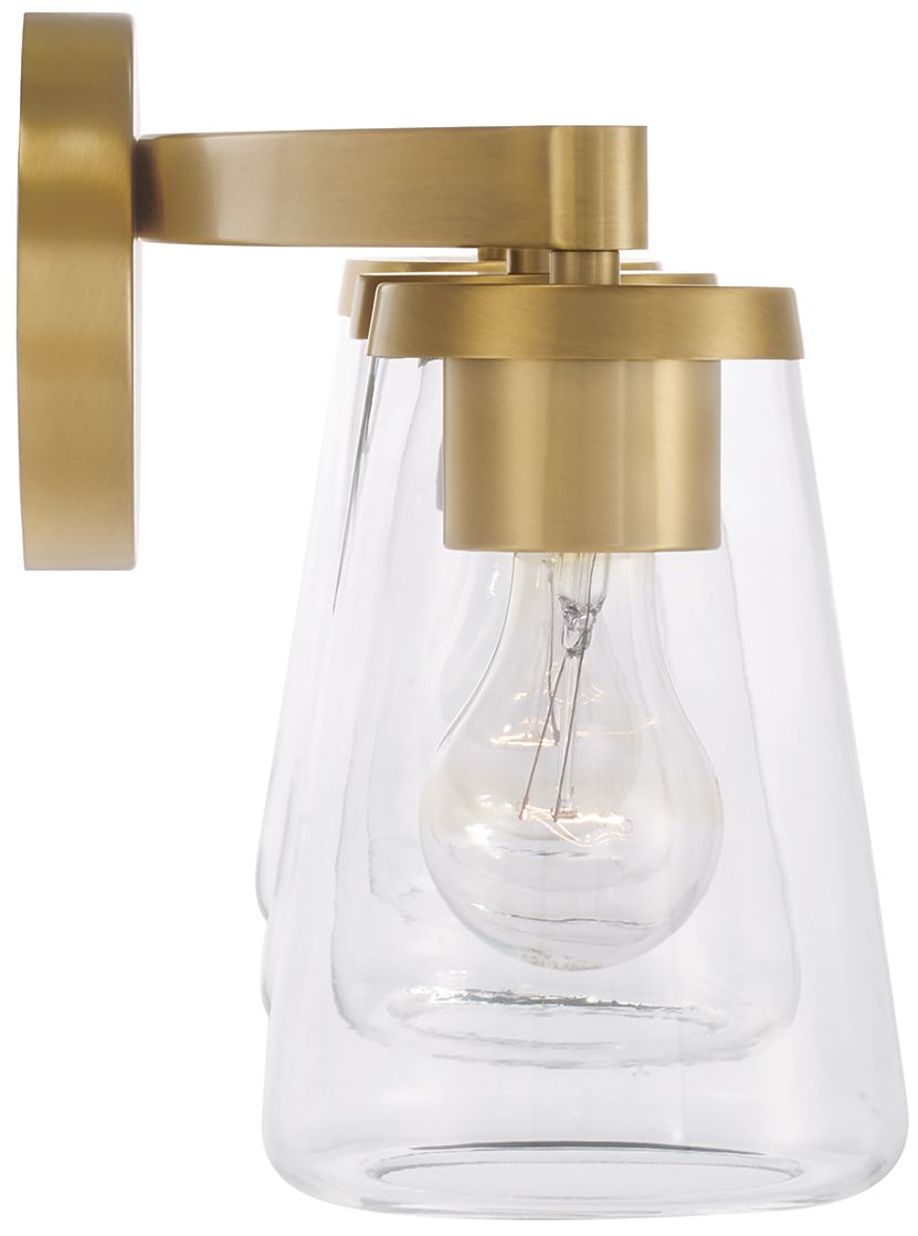 Image 4 HomePlace Lighting Aaron 3 Light Vanity 24.25" Aged Brass more views