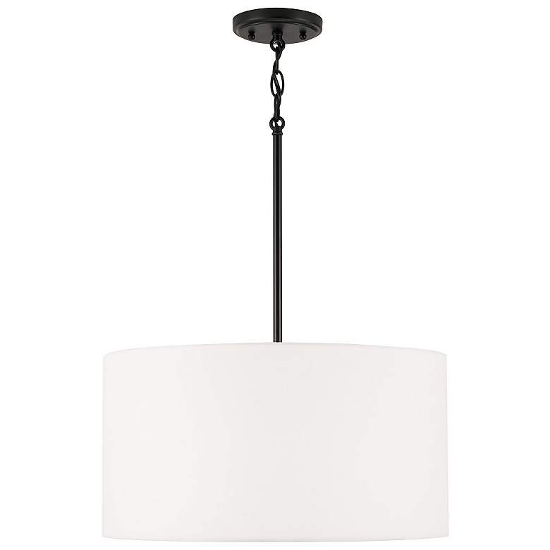 Image 1 HomePlace Lighting Alan 3 Light Pendant Matte Black