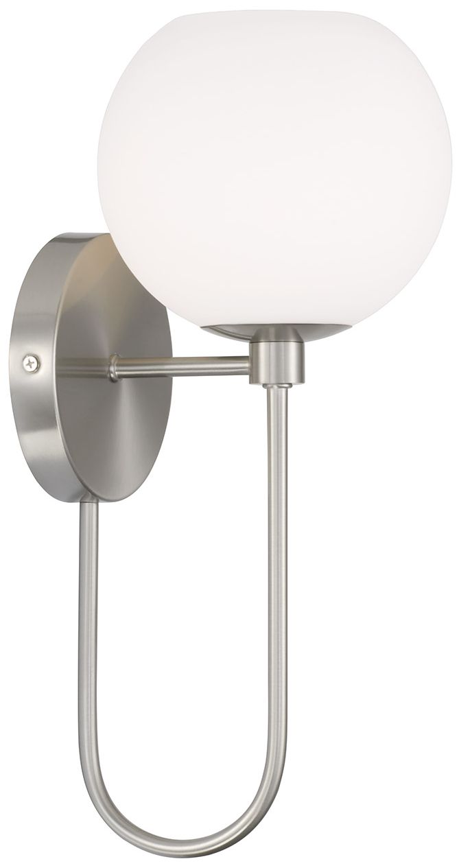 Image 2 HomePlace Lighting Ansley 1 Light Sconce 6.5" Brushed Nickel