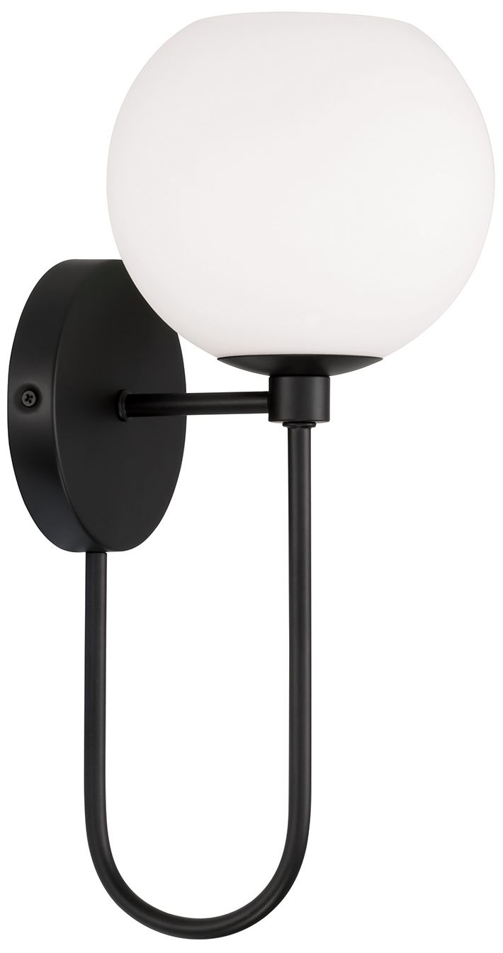 Image 2 HomePlace Lighting Ansley 1 Light Sconce 6.5" Matte Black