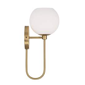 Image5 of HomePlace Lighting Ansley 1 Light Sconce Aged Brass more views