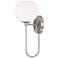 HomePlace Lighting Ansley 1 Light Sconce Brushed Nickel