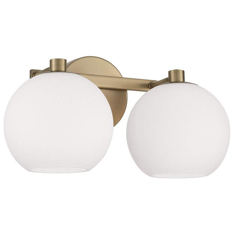 Image 2 HomePlace Lighting Ansley 2 Light Vanity Aged Brass