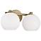 HomePlace Lighting Ansley 2 Light Vanity Aged Brass