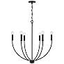 Thumbnail2 of HomePlace Lighting Ansley 6 Light Chandelier Matte Black