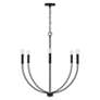 Thumbnail4 of HomePlace Lighting Ansley 6 Light Chandelier Matte Black more views