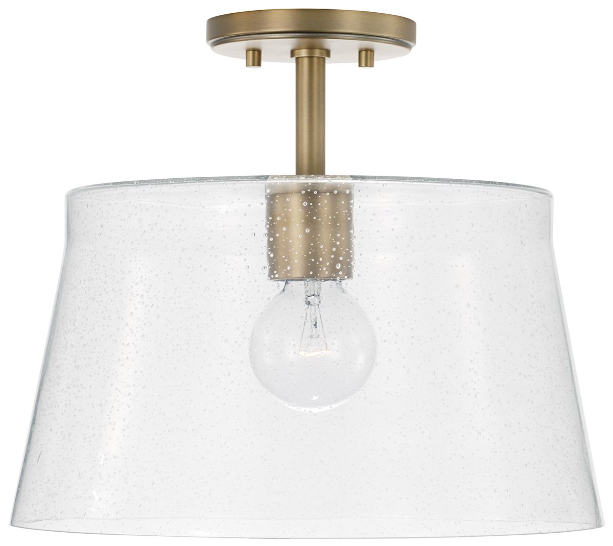HomePlace Lighting Baker 1 Light Dual Mount 14.25" Aged Brass