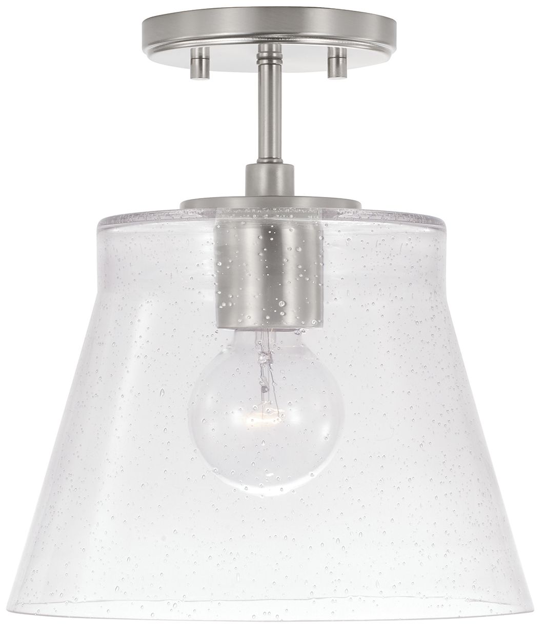 HomePlace Lighting Baker 1 Light Pendant 10.5" Brushed Nickel