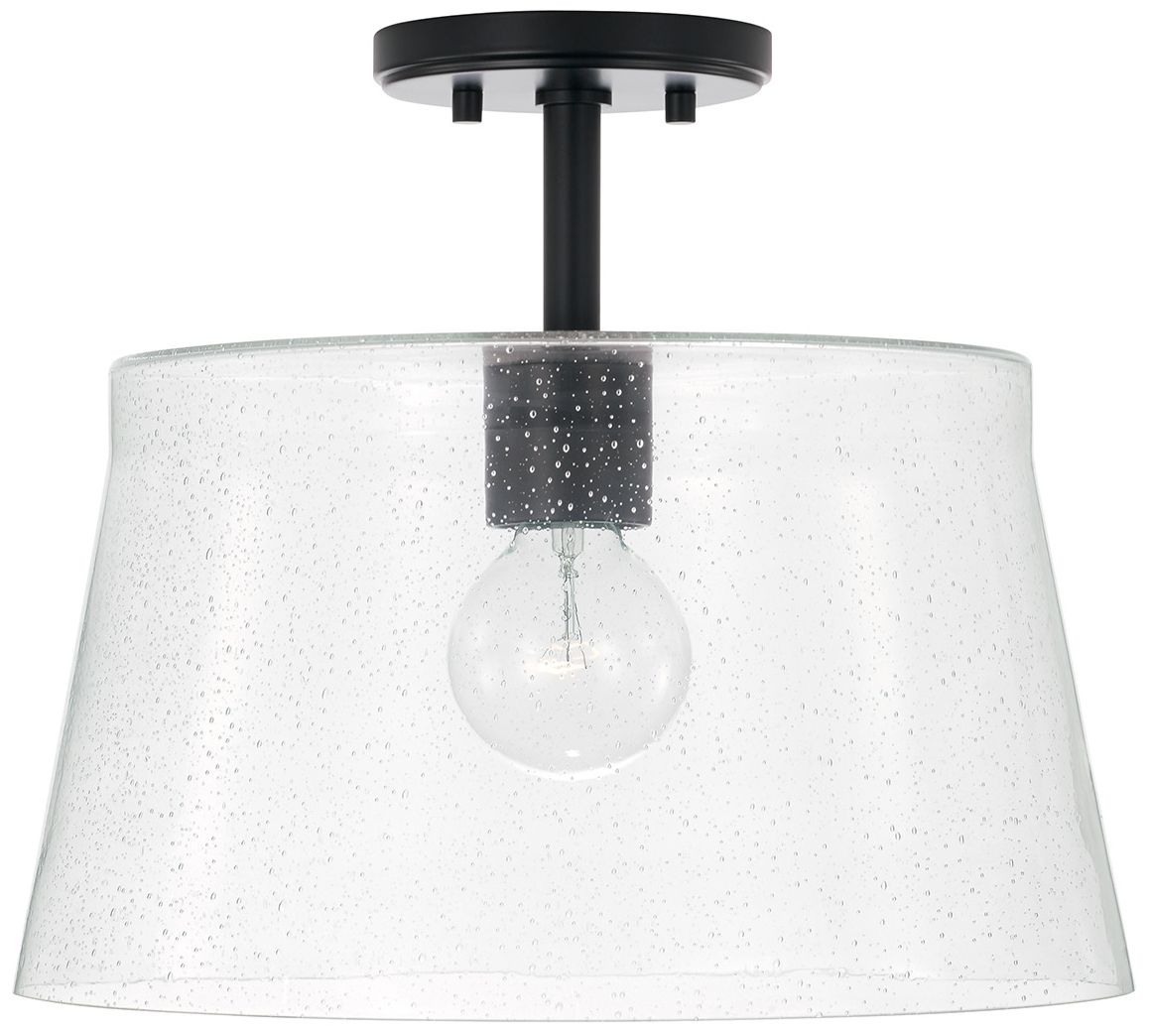 HomePlace Lighting Baker 1 Light Pendant 14.25" Matte Black