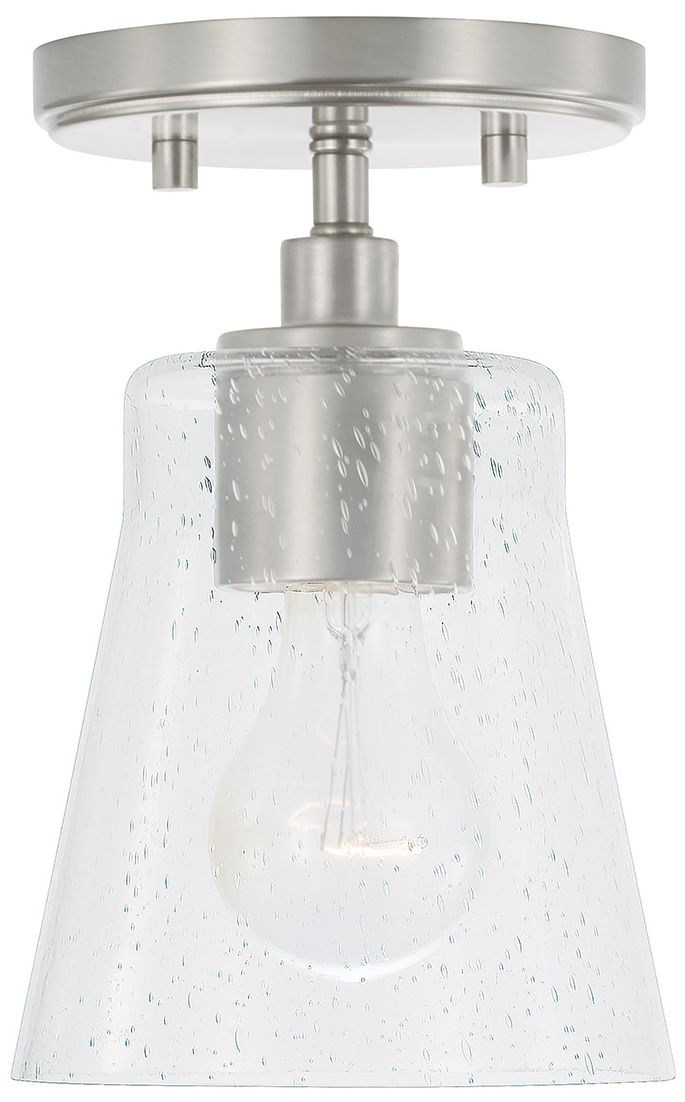 HomePlace Lighting Baker 1 Light Pendant 5.5" Brushed Nickel