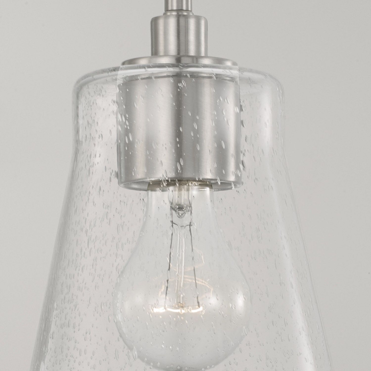 Image 3 HomePlace Lighting Baker 1 Light Pendant 5.5" Brushed Nickel more views