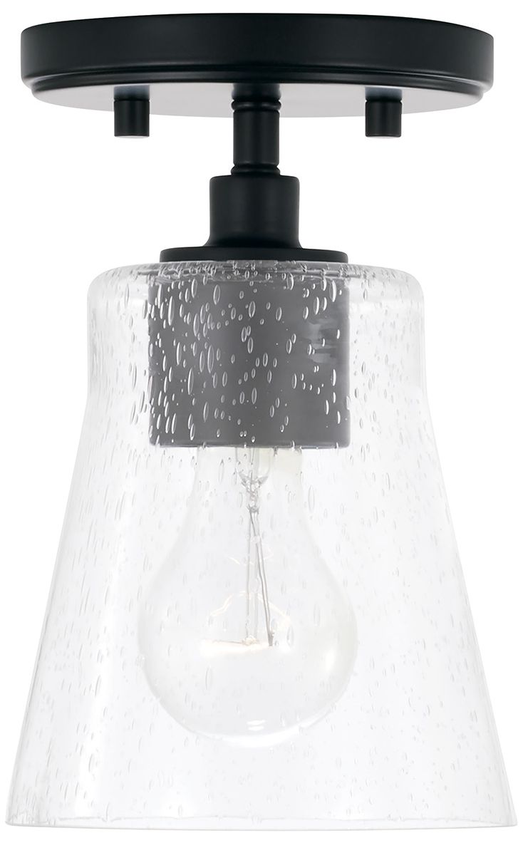 Image 2 HomePlace Lighting Baker 1 Light Pendant 5.5" Matte Black