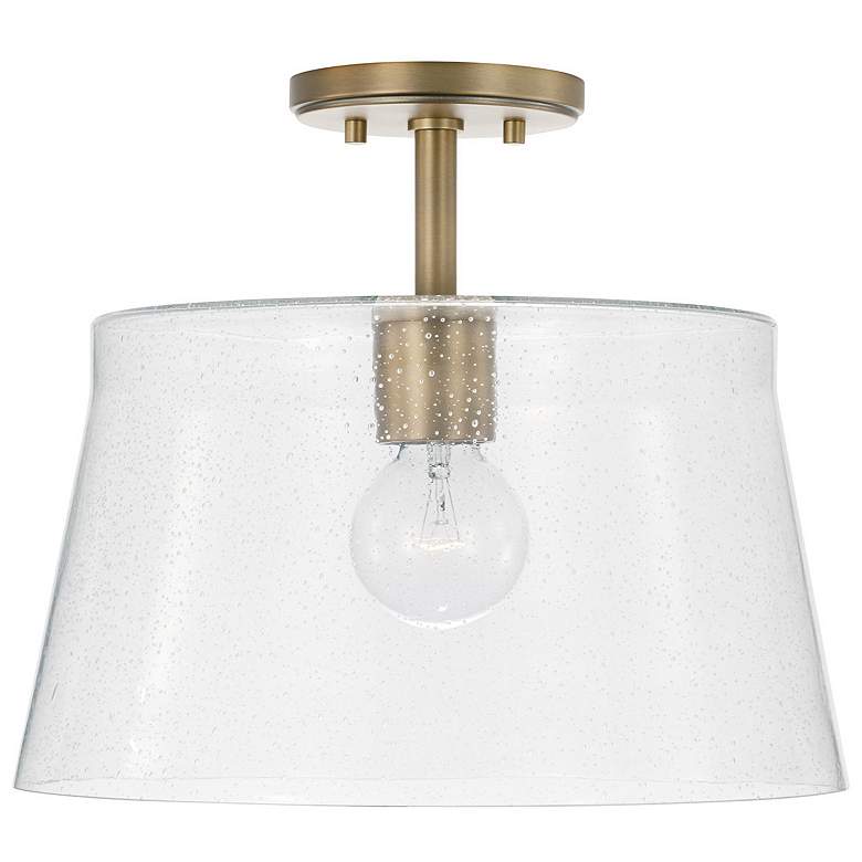 Image 1 HomePlace Lighting Baker 1 Light Pendant Aged Brass