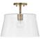 HomePlace Lighting Baker 1 Light Pendant Aged Brass