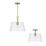 HomePlace Lighting Baker 1 Light Pendant Aged Brass