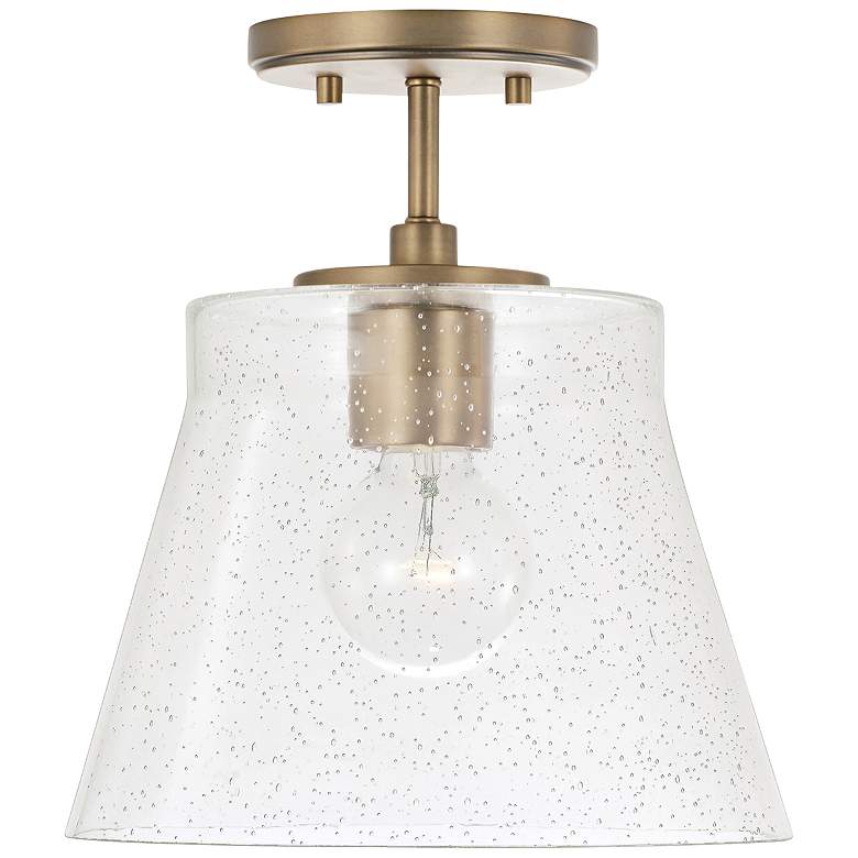 Image 2 HomePlace Lighting Baker 1 Light Pendant Aged Brass