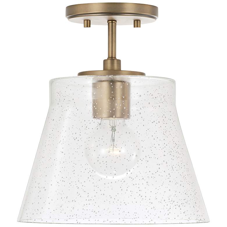 Image 1 HomePlace Lighting Baker 1 Light Pendant Aged Brass