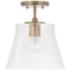 HomePlace Lighting Baker 1 Light Pendant Aged Brass
