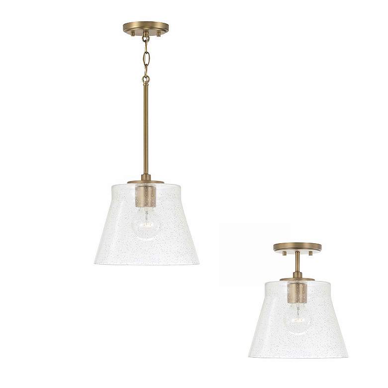 Image 5 HomePlace Lighting Baker 1 Light Pendant Aged Brass more views