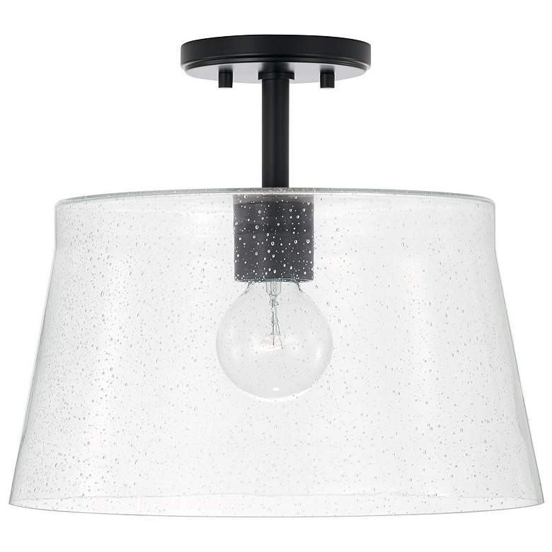 Image 1 HomePlace Lighting Baker 1 Light Pendant Matte Black