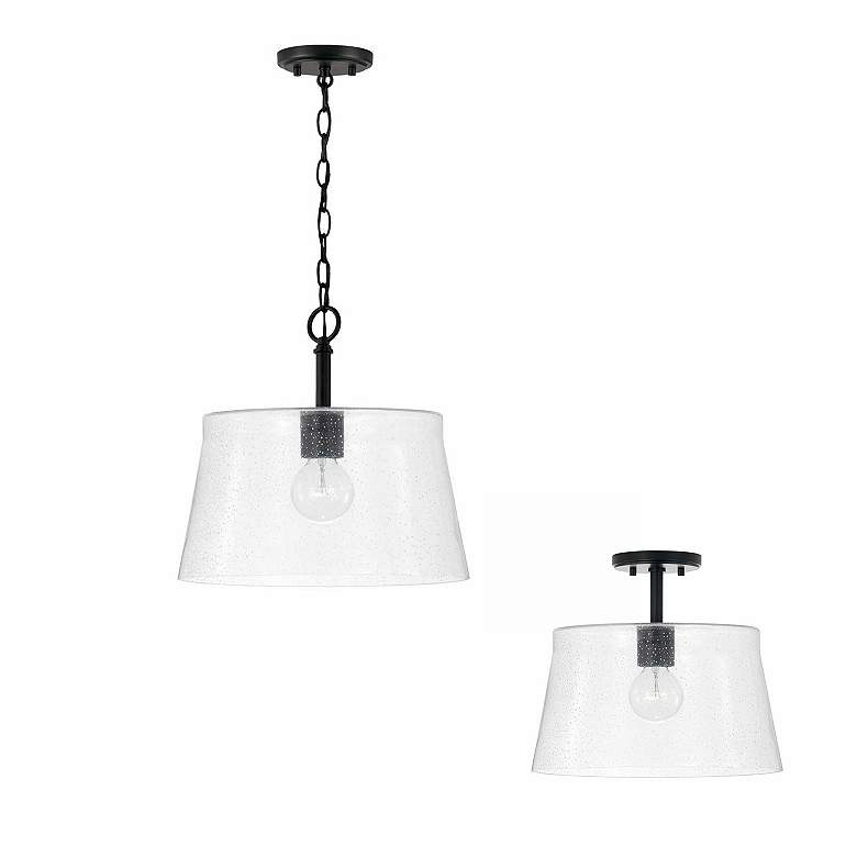 Image 4 HomePlace Lighting Baker 1 Light Pendant Matte Black more views